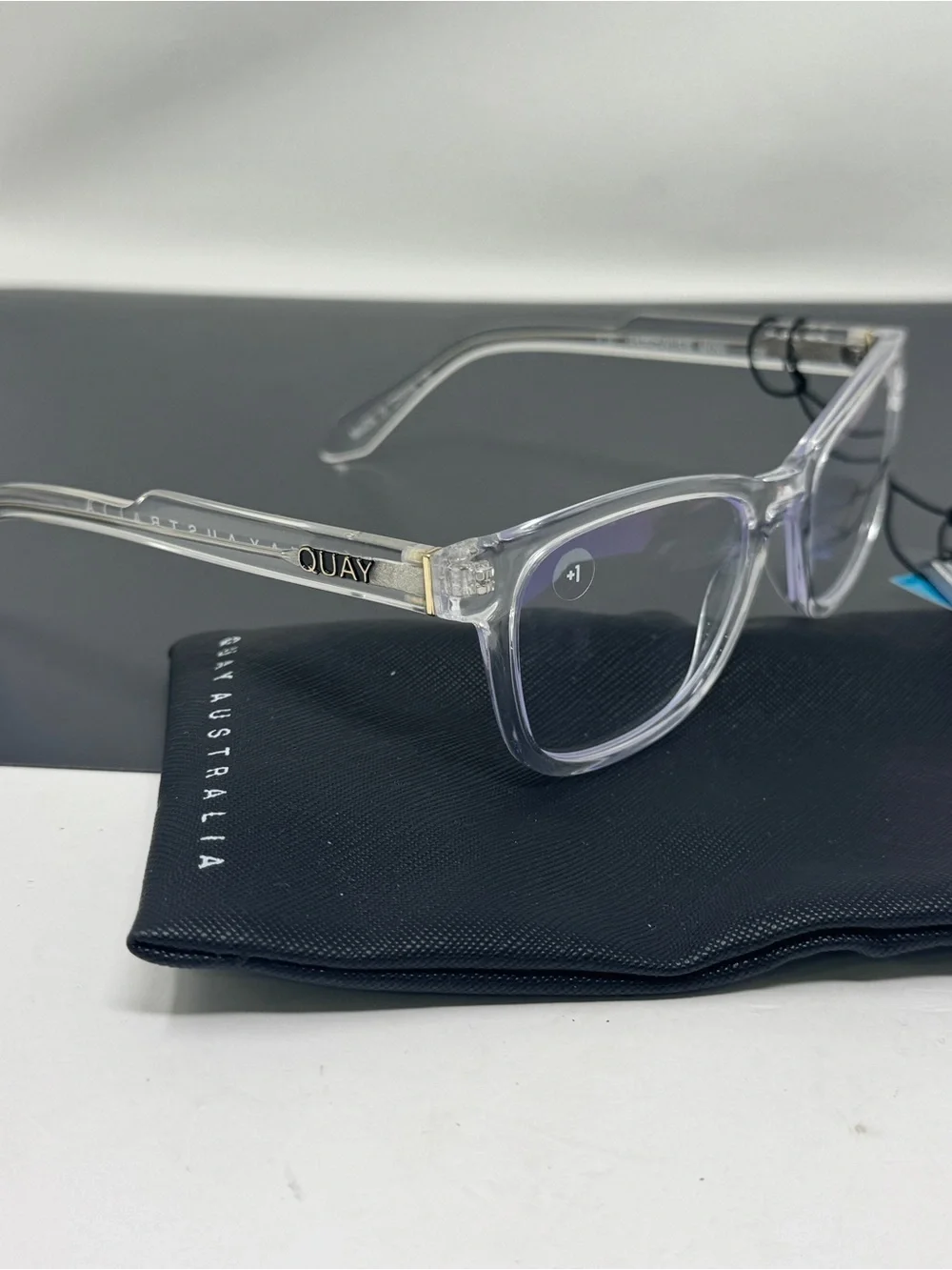Quay Mini Hardwire Blue Light Glasses reading glasses + 1.00 clear